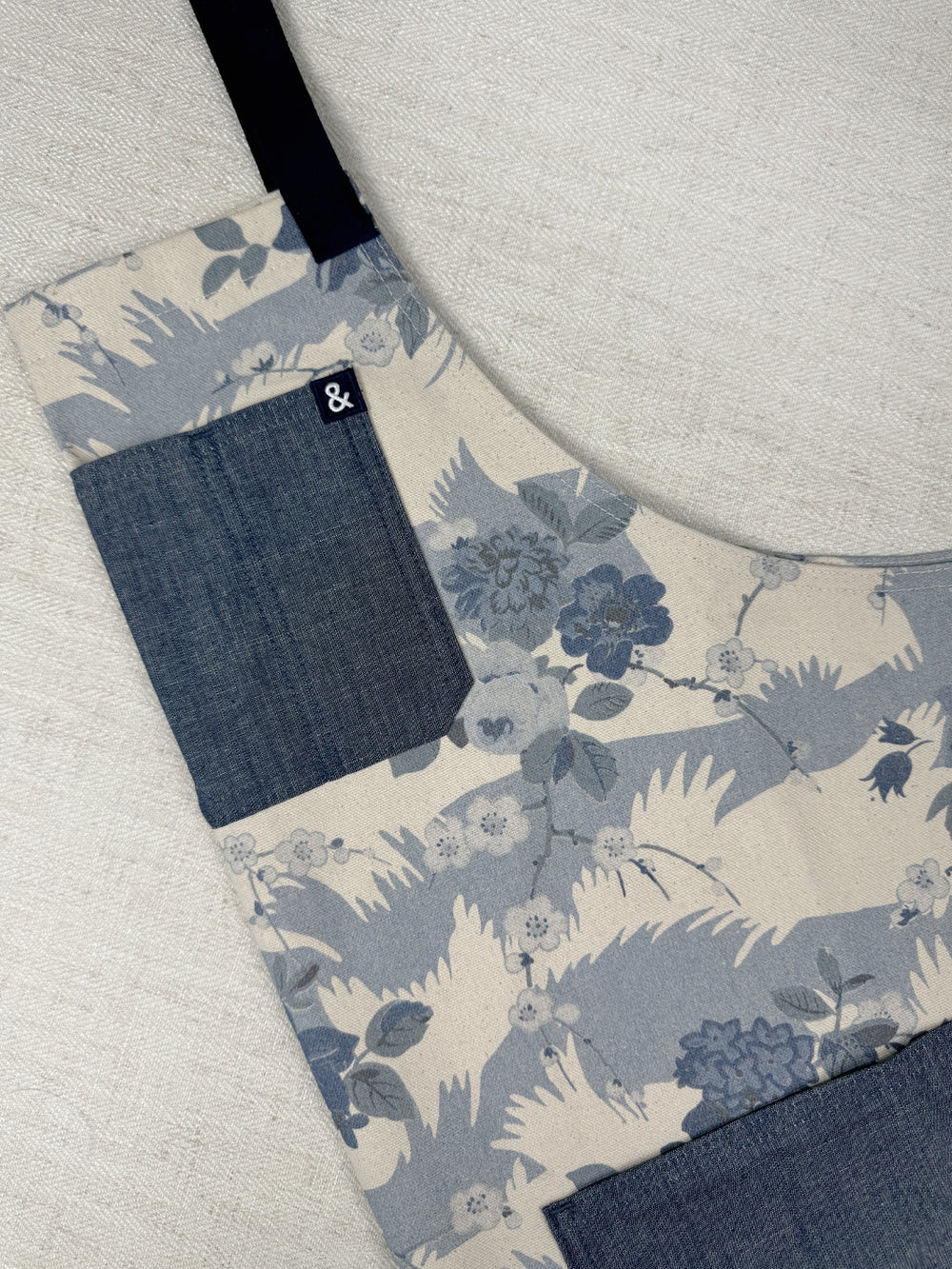 dora chintz apron by nathan turner x hedley bennett blue