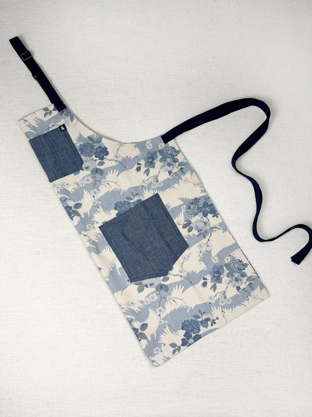 dora chintz apron by nathan turner x hedley bennett blue