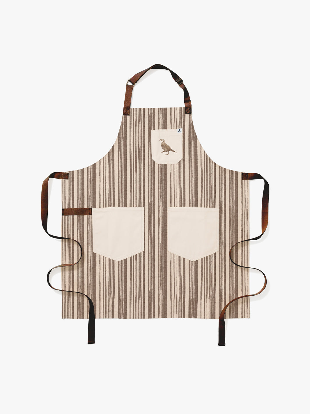 Stuart Stripe Apron by Nathan Turner x Hedley & Bennett - Brown