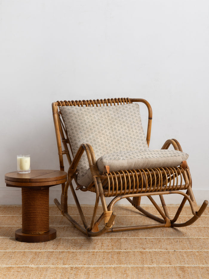 'Bennett Petite' Linen Fabric by Sugar Paper - Harbor on White