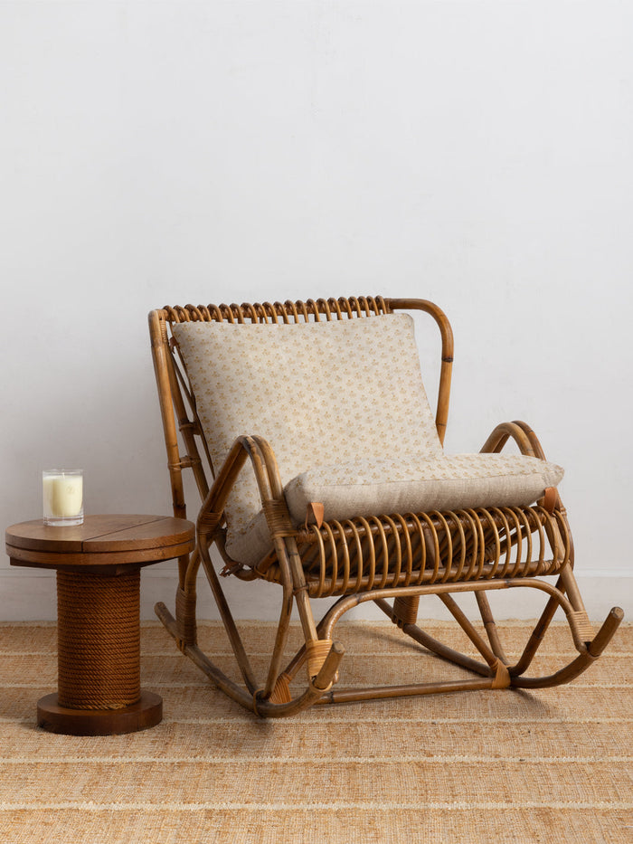 'Bennett Petite' Linen Fabric by Sugar Paper - Honeycomb on White