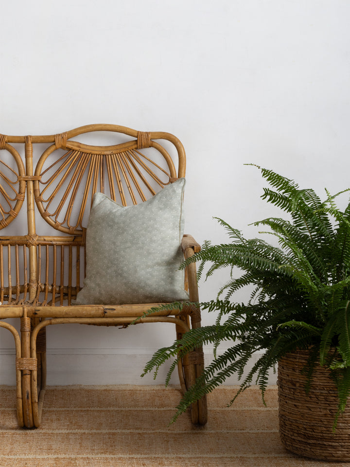 bennett petite linen fabric by sugar paper silver sage