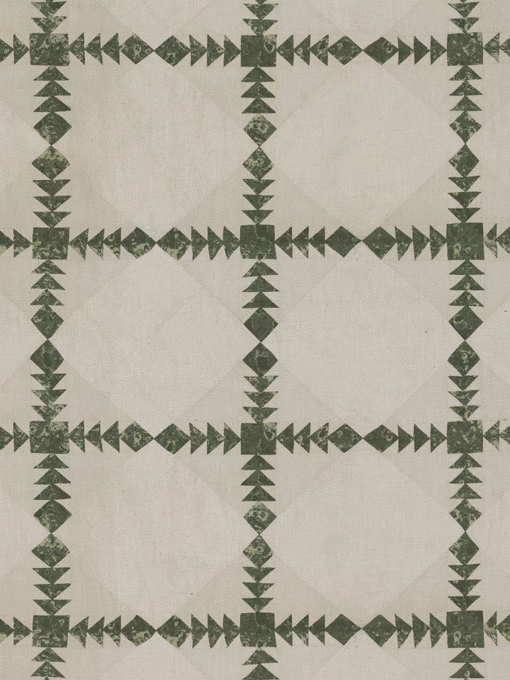 borden linen fabric by nathan turner dark green