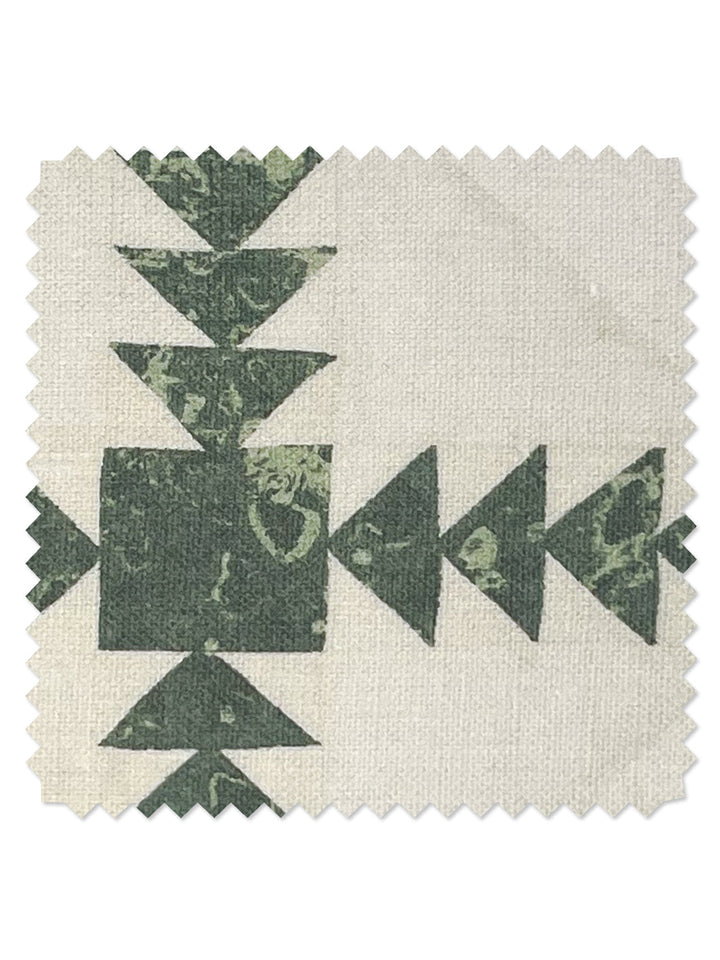 borden linen fabric by nathan turner dark green