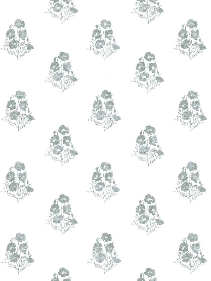 'California Poppy' Wallpaper by Nathan Turner - Sage