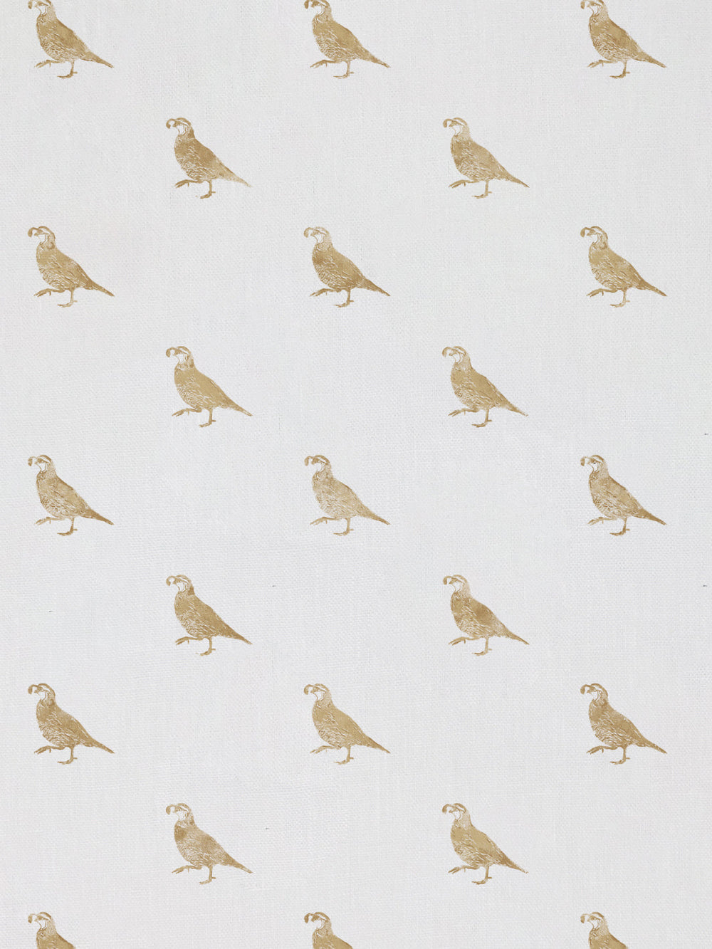 california quail linen fabric by nathan turner gold