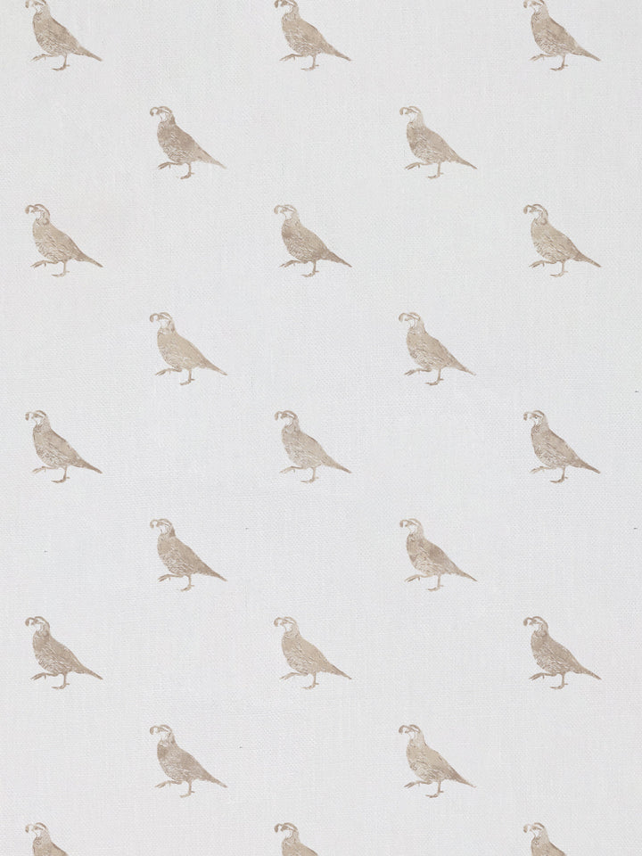 california quail linen fabric by nathan turner neutral