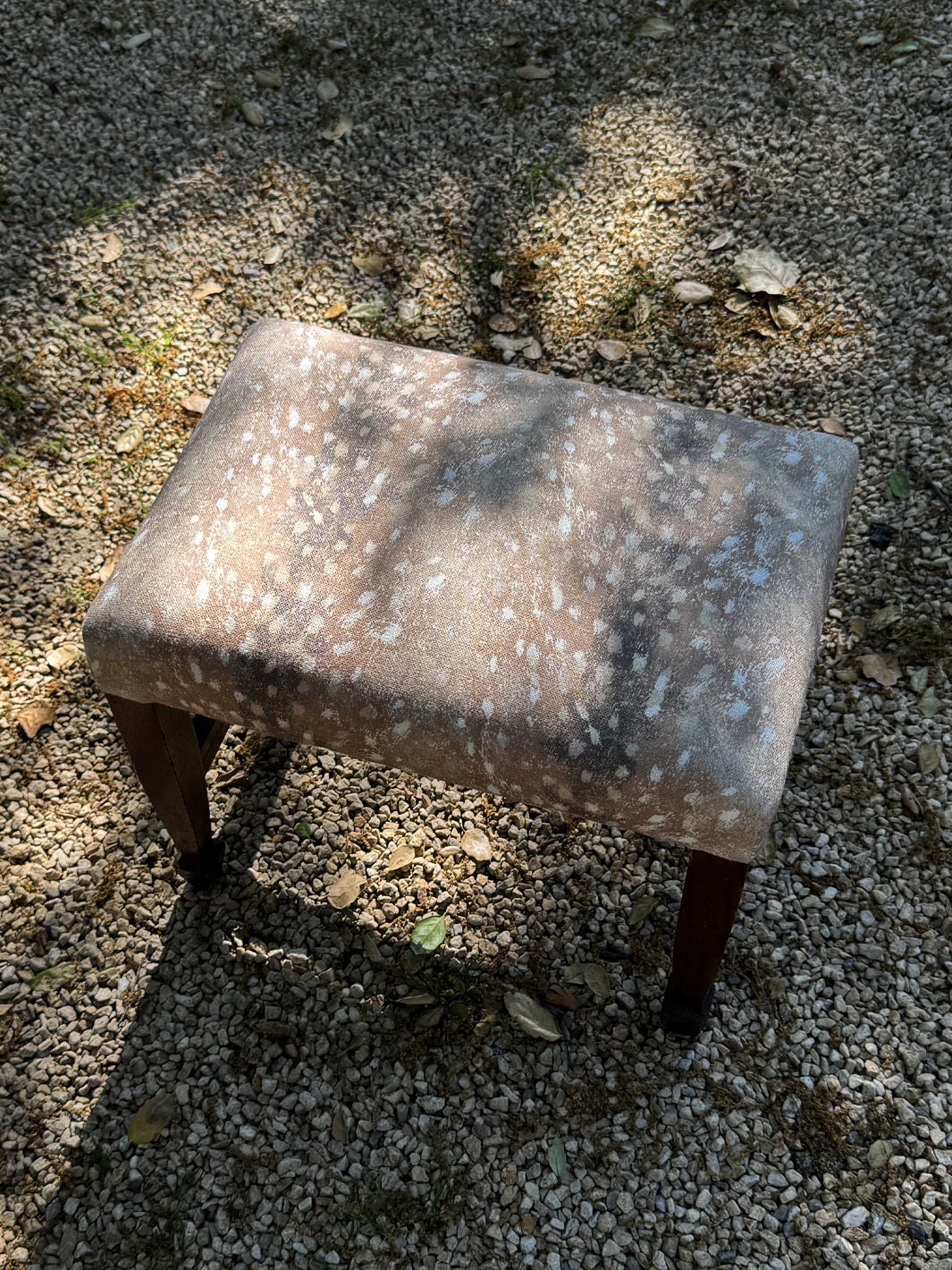 deer linen fabric by nathan turner brown