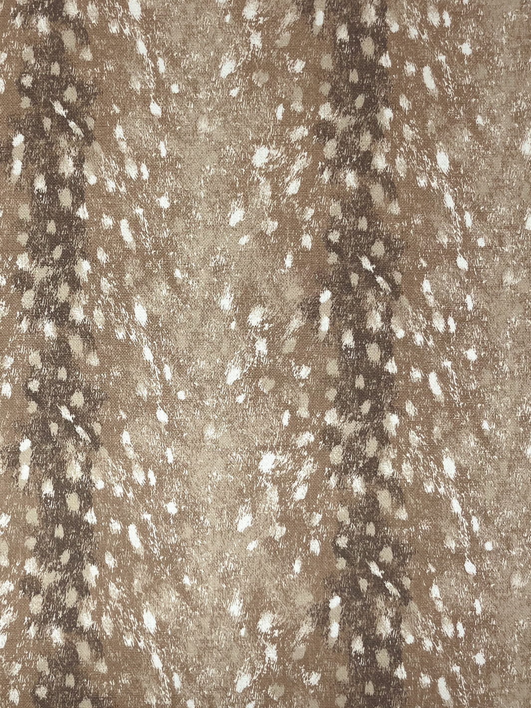 deer linen fabric by nathan turner brown
