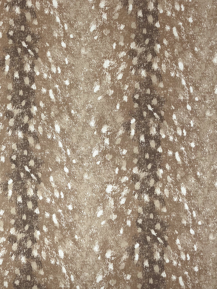 deer linen fabric by nathan turner brown