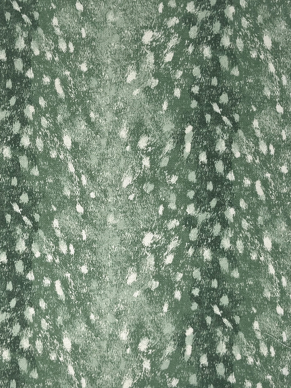 deer linen fabric by nathan turner green