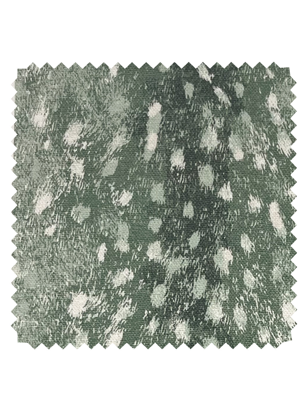 deer linen fabric by nathan turner green