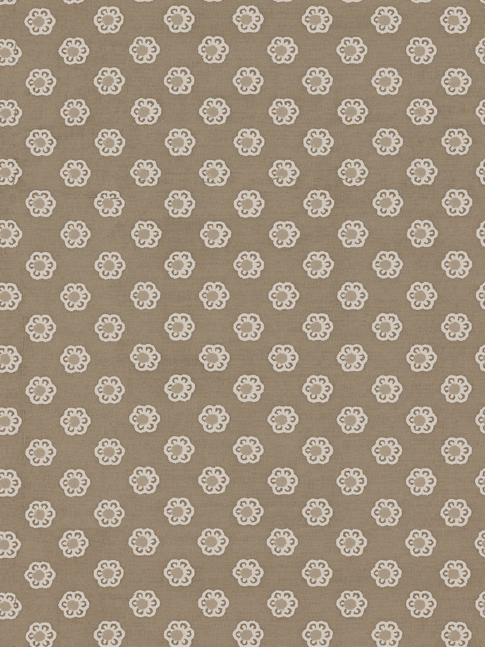 ditsy flower kraft wallpaper by chris benz white