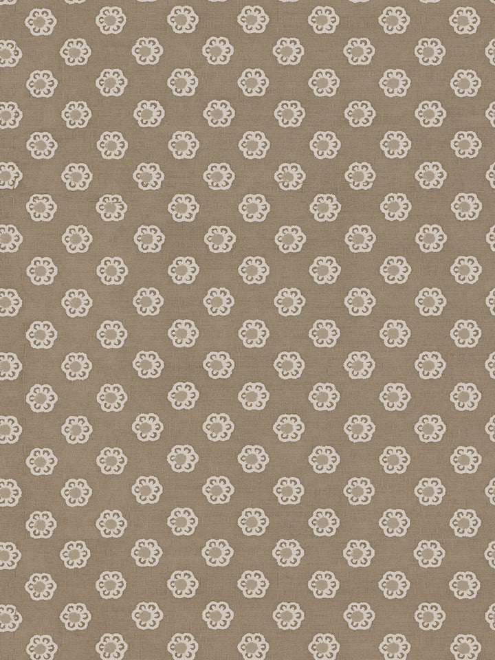 ditsy flower kraft wallpaper by chris benz white