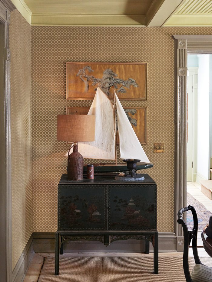 'Ditsy Flower' Kraft Wallpaper by Chris Benz - White