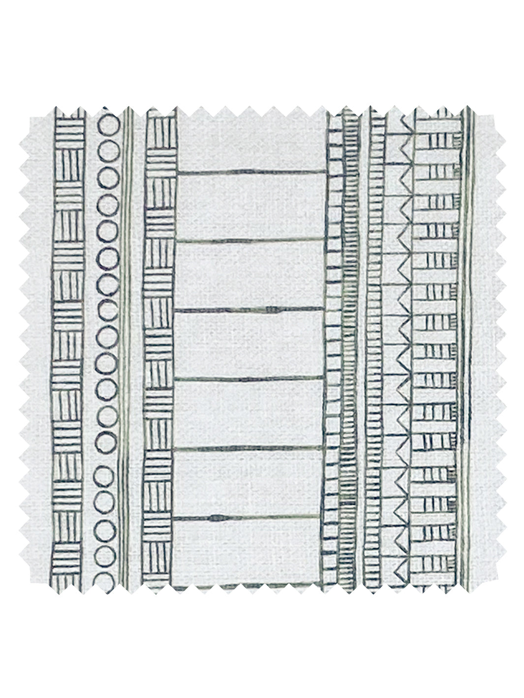 doodle stripe linen fabric by nathan turner green