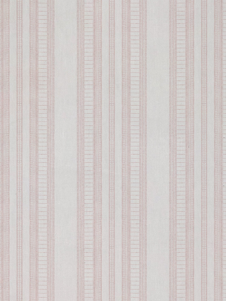 doodle stripe linen fabric by nathan turner pink