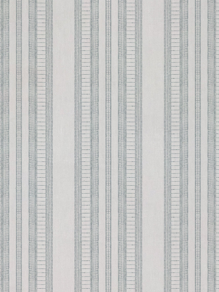 doodle stripe linen fabric by nathan turner sage