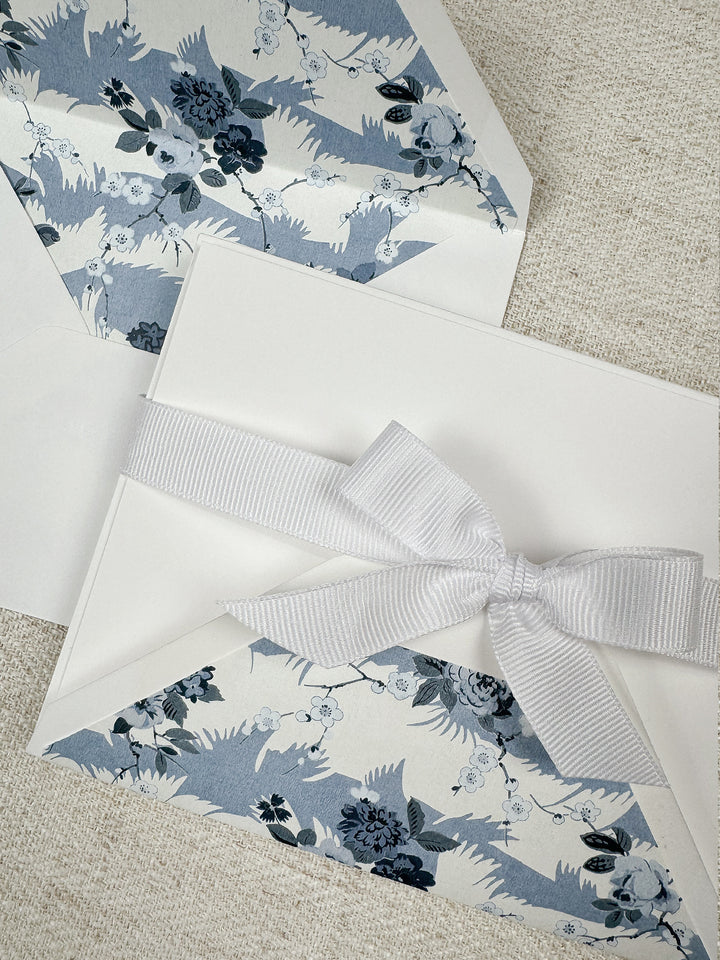 dora chintz note set by nathan turner blue