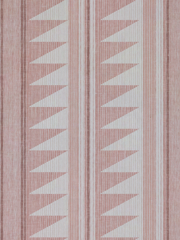 edwin stripe linen fabric by nathan turner pink