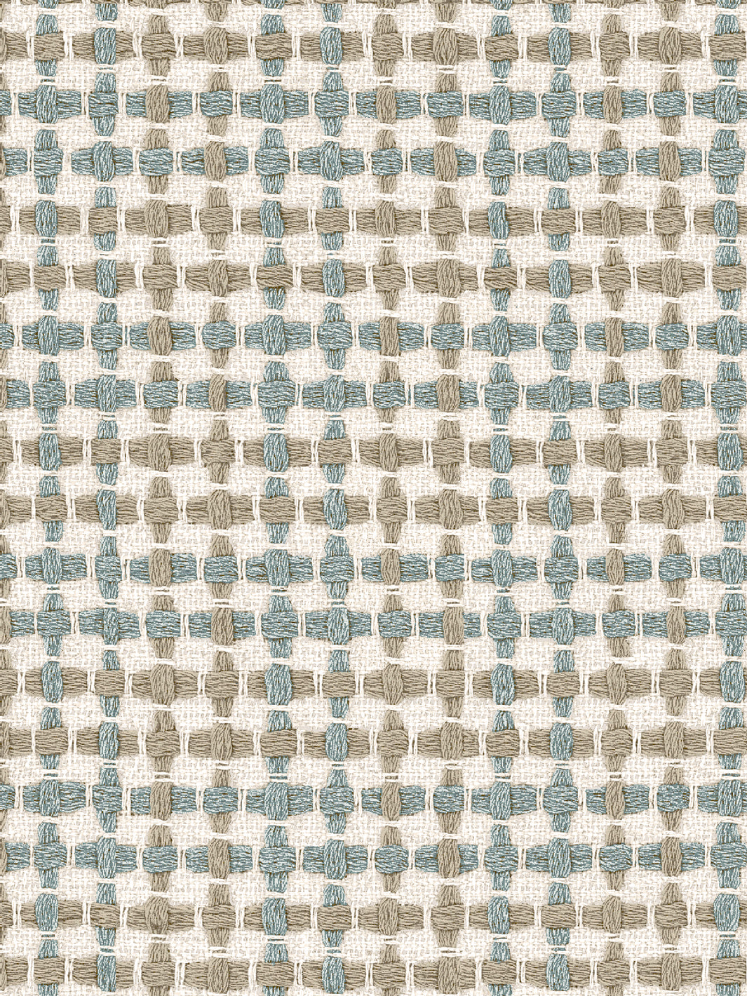 'Helen' Linen Fabric by Nathan Turner - Seafoam Tan