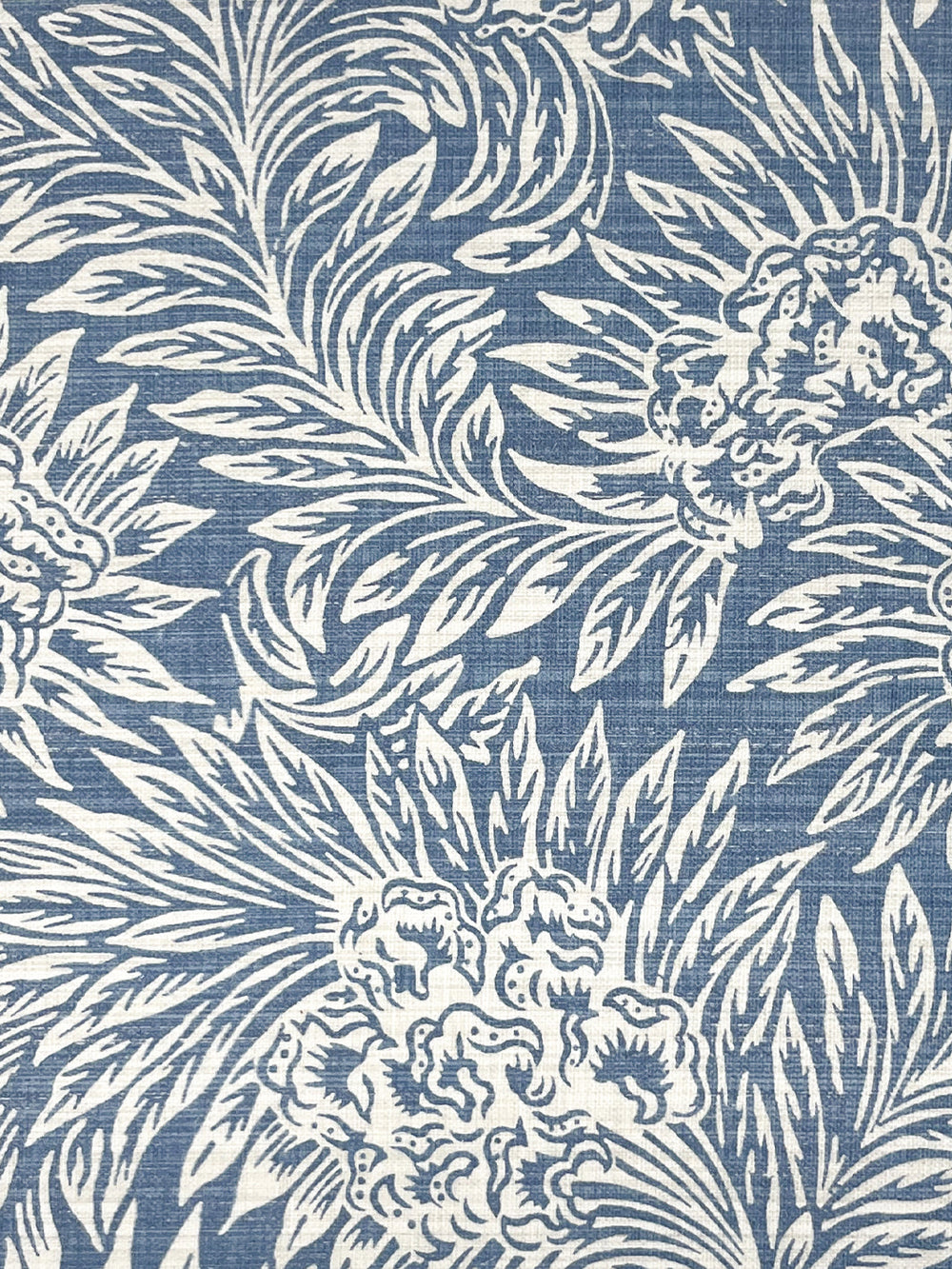 herald linen fabric by nathan turner darker blue