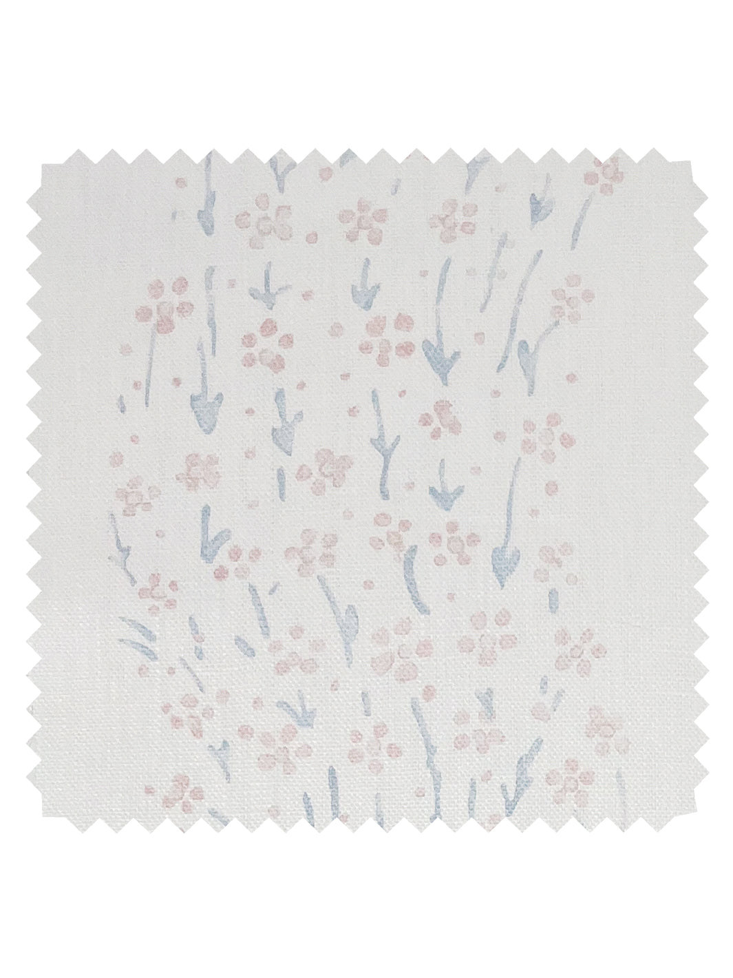 hillhouse floral disty wave linen fabric by nathan turner pink blue