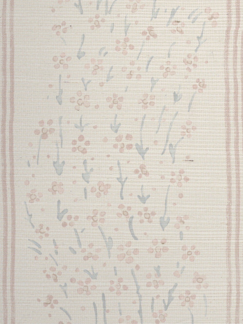 hillhouse floral disty wave grasscloth wallpaper by nathan turner blue pink