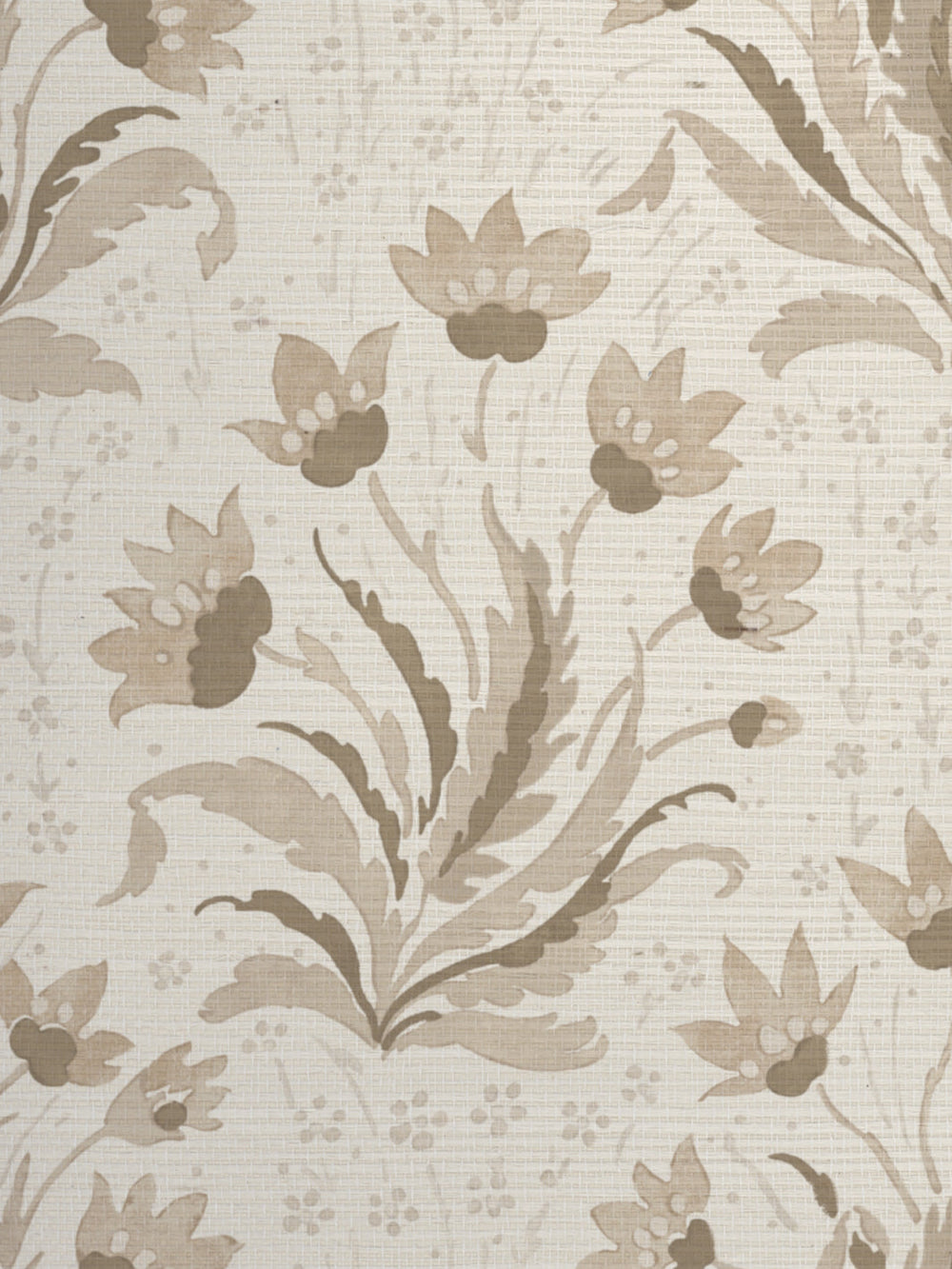 hillhouse floral tonal grasscloth wallpaper by nathan turner neutral