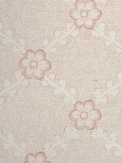'Lucia' Grasscloth Wallpaper by Nathan Turner - Pink