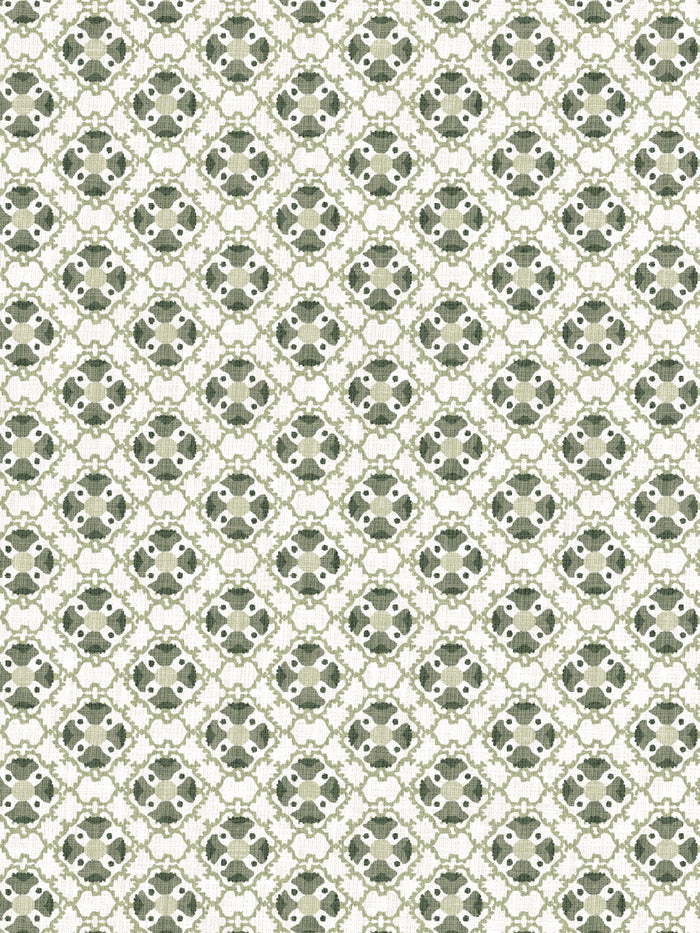 'Medallion All Over' Wallpaper by Nathan Turner - Green