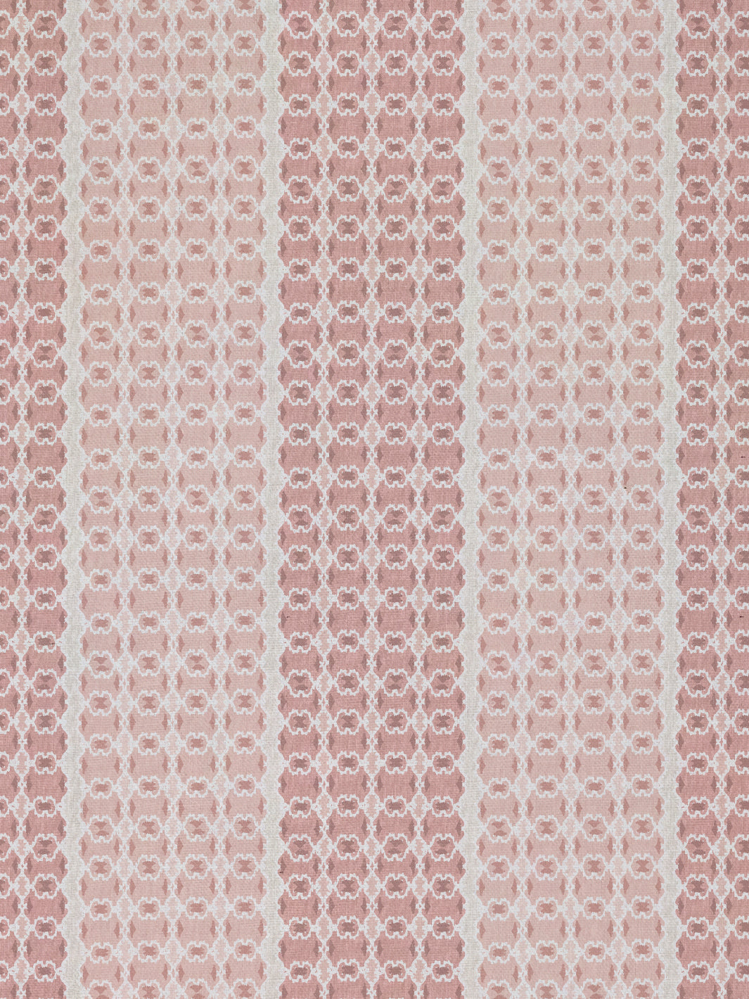 medallion stripe linen fabric by nathan turner pink