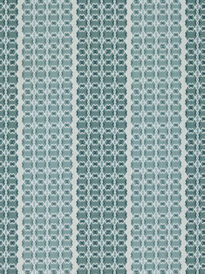medallion stripe linen fabric by nathan turner sage