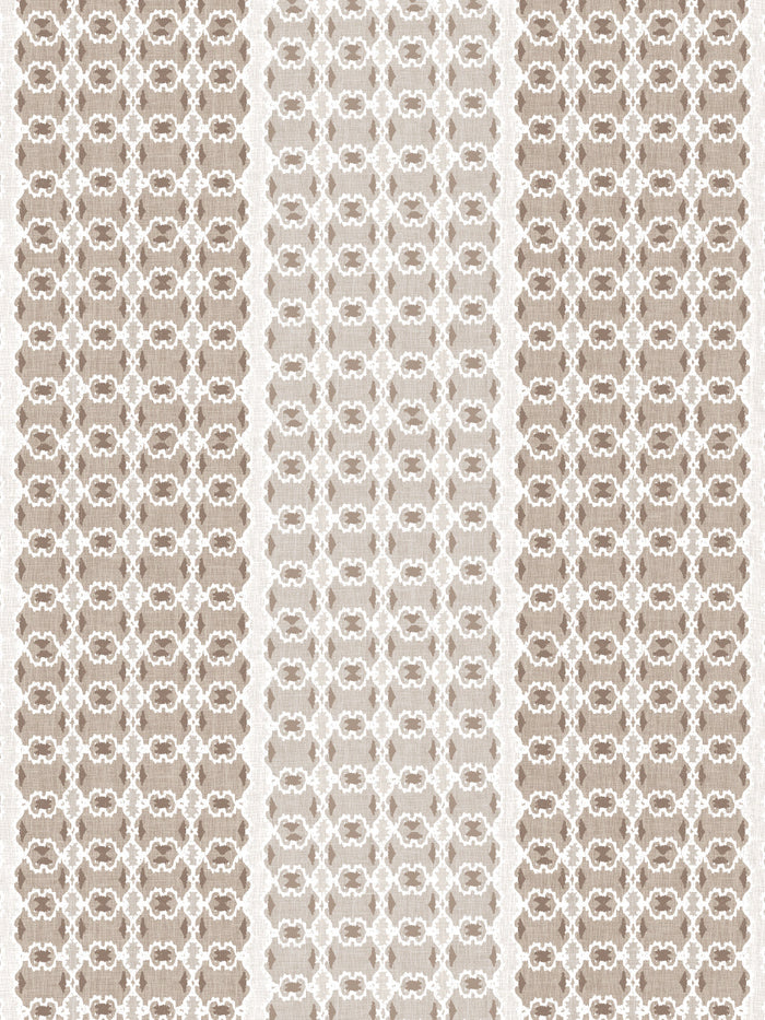 'Medallion Stripe' Wallpaper by Nathan Turner - Neutral