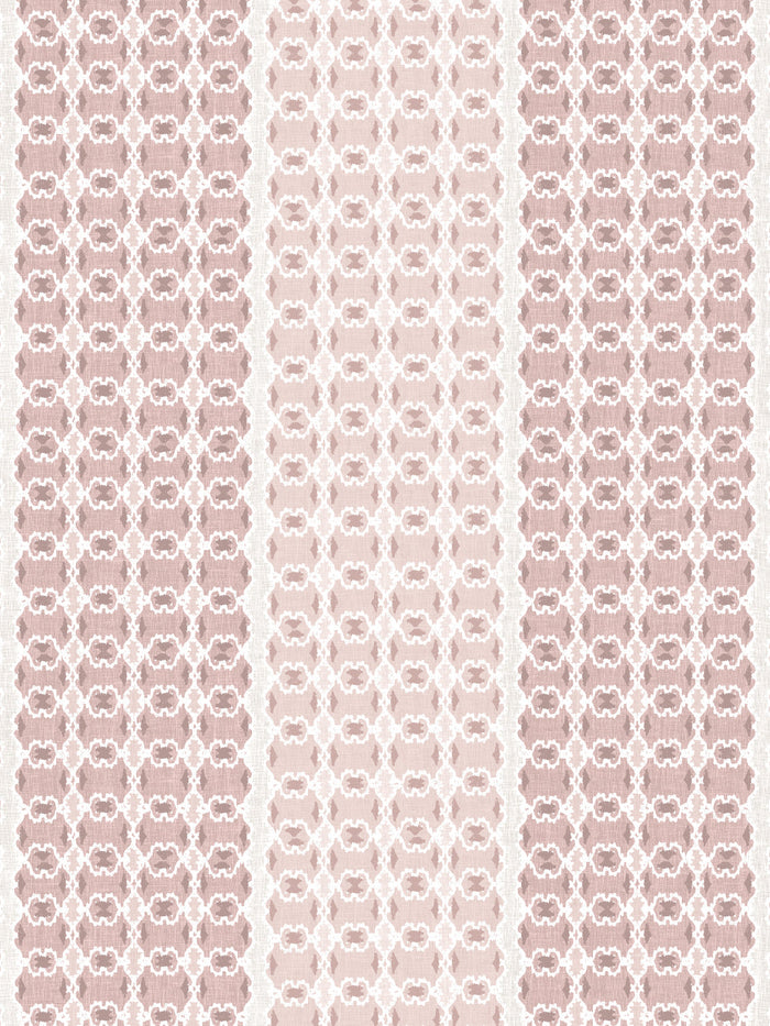 'Medallion Stripe' Wallpaper by Nathan Turner - Pink