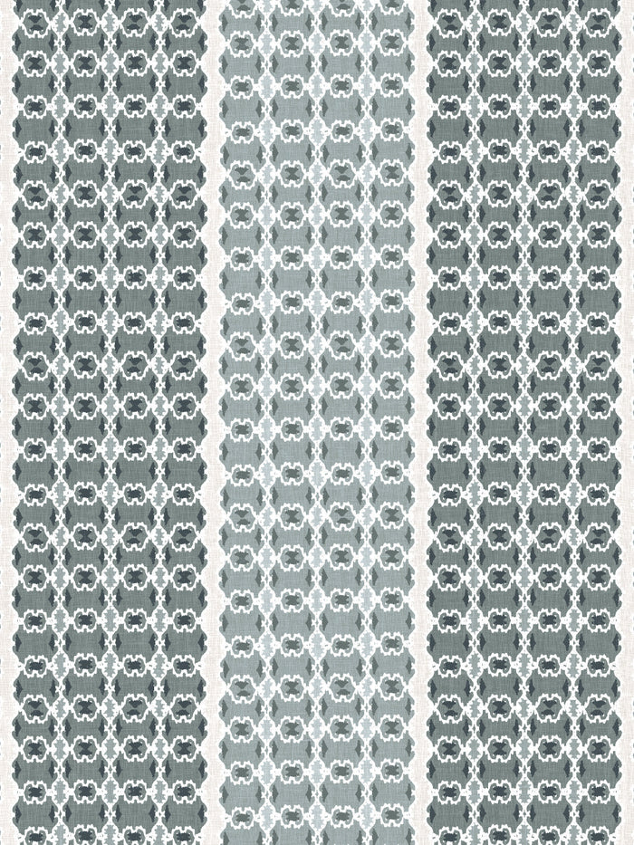 'Medallion Stripe' Wallpaper by Nathan Turner - Sage
