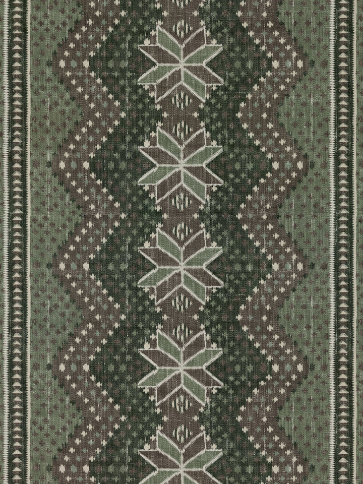 northstar blanket linen fabric by nathan turner moss brown