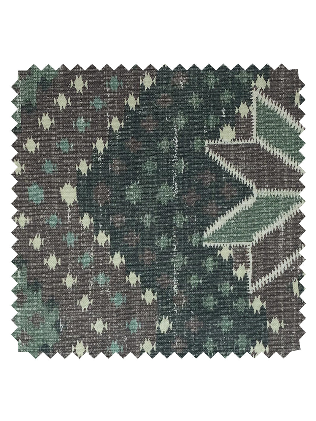 northstar blanket linen fabric by nathan turner moss brown