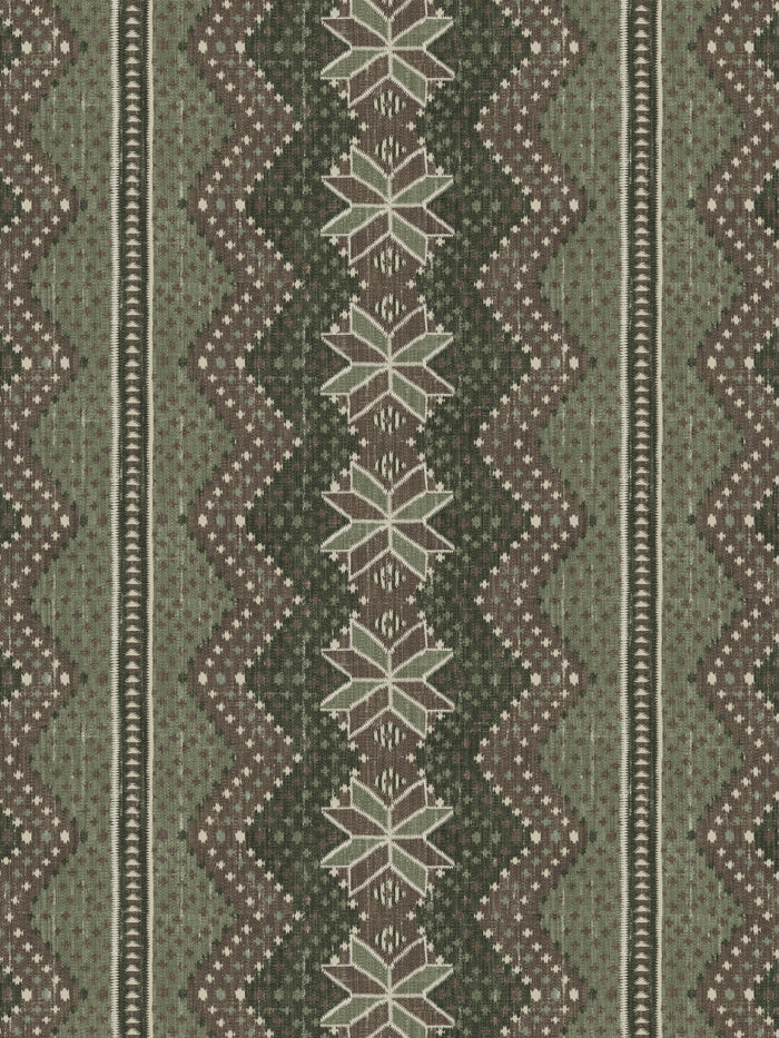 'Northstar Blanket' Wallpaper by Nathan Turner - Moss Brown