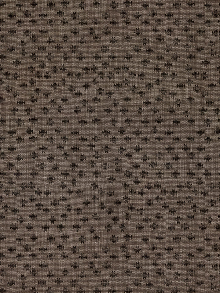 northstar star linen fabric by nathan turner dark brown