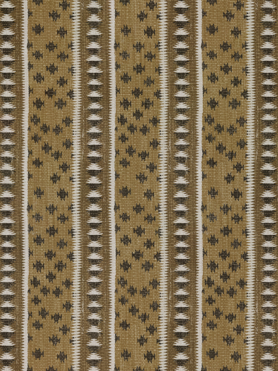northstar stripe linen fabric by nathan turner gold brown