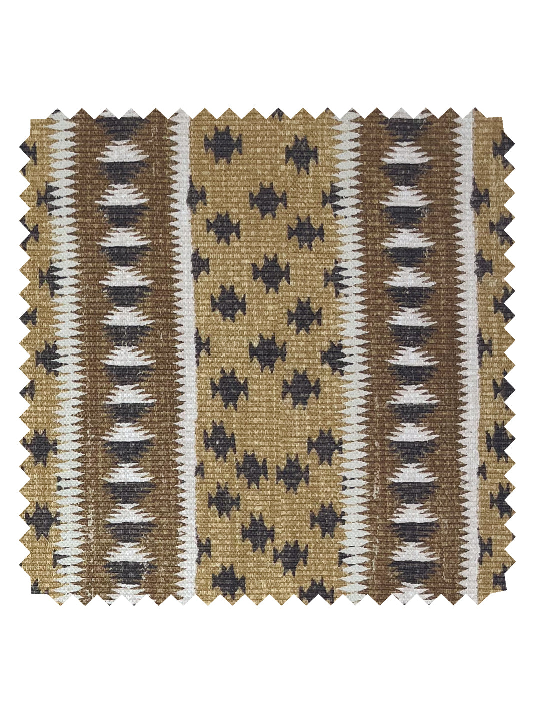 northstar stripe linen fabric by nathan turner gold brown