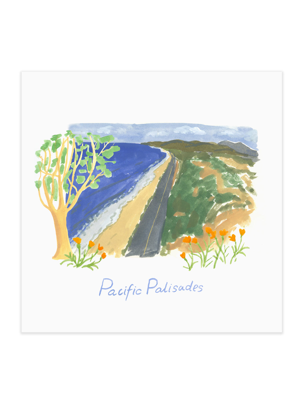 Palisades Glow Art Print