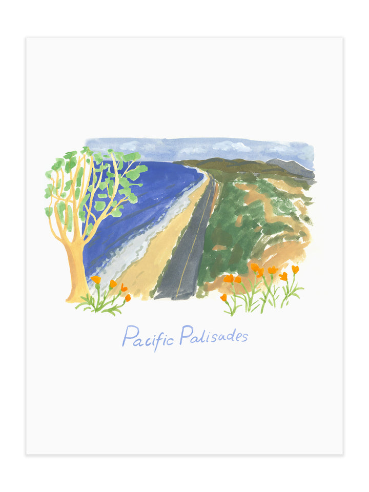 Palisades Glow Art Print