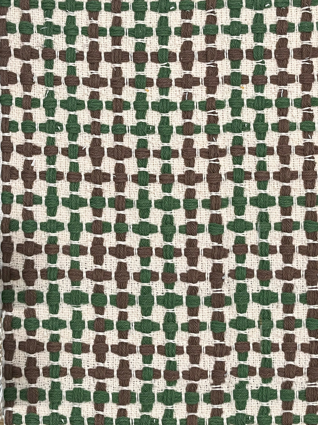 pinegrove cotton fabric by nathan turner green brown 2
