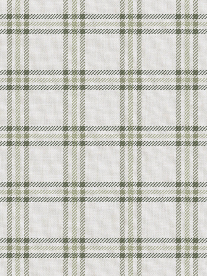 'Rogers Plaid' Wallpaper by Nathan Turner - Green
