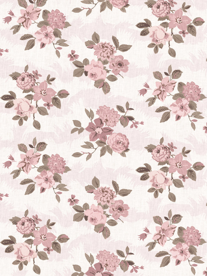 'Theodora' Wallpaper by Nathan Turner - Pink Brown