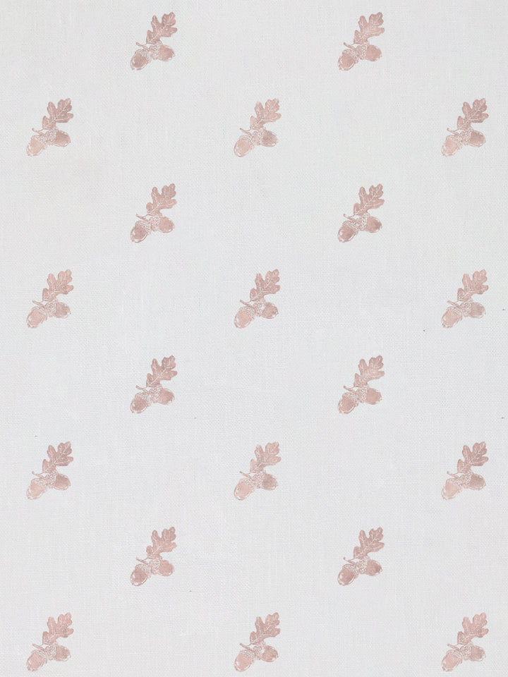 valley acorn linen fabric by nathan turner pink