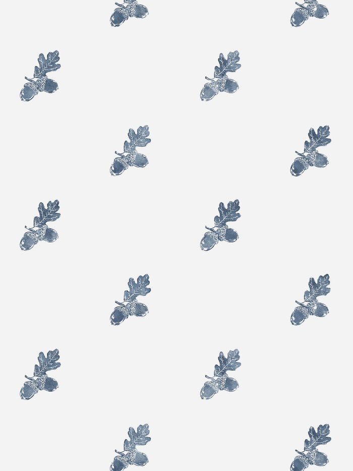 'Valley Acorn' Wallpaper by Nathan Turner - Darker Blue