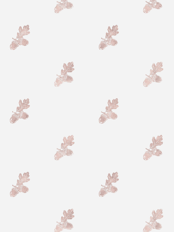 'Valley Acorn' Wallpaper by Nathan Turner - Pink